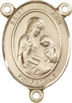 St. Ann - .75" Oval - Gold Filled Centerpiece